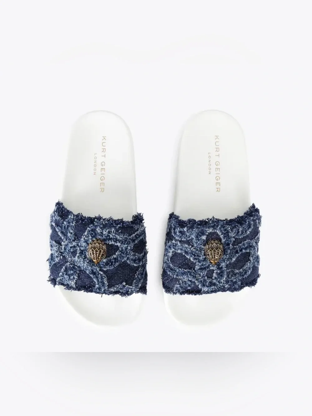MEENA EAGLE Denim Slip On Sandal by Kurt Geiger London size 7.5 like new/no box